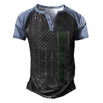 Mens Best Dad By Par Daddy Gifts Golf Lover Golfer Fathers Day Men's Henley Shirt Raglan Sleeve 3D Print T-shirt - Seseable