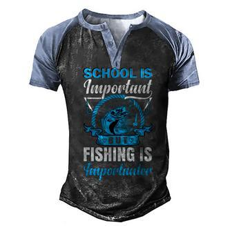 N Fishing Fisherman Kids Boys Men Bass Fishing Men's Henley Shirt Raglan Sleeve 3D Print T-shirt - Seseable