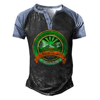 Soylent Green Environmentally Stable And Sustainable Men's Henley Raglan T-Shirt | Mazezy