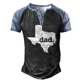 Mens Texas Dad For Proud Texan Men's Henley Raglan T-Shirt | Mazezy