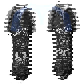 World´S Best No 1 Dad – Daddy – Father Men's Henley Raglan T-Shirt | Mazezy