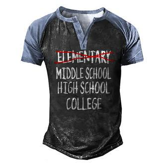 5Th Grade Graduationart- Elementary Graduation Men's Henley Raglan T-Shirt | Mazezy