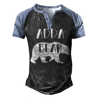 Adda Grandpa Gift Adda Bear Men's Henley Shirt Raglan Sleeve 3D Print T-shirt - Seseable