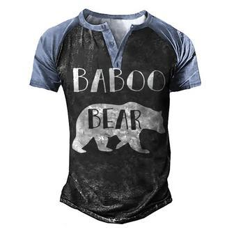 Baboo Grandpa Gift Baboo Bear Men's Henley Shirt Raglan Sleeve 3D Print T-shirt - Seseable