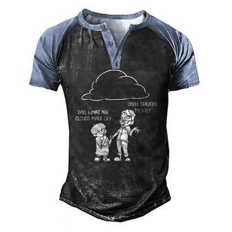 Cloud For Computer Programmers Software Engineers Men's Henley Raglan T-Shirt | Mazezy