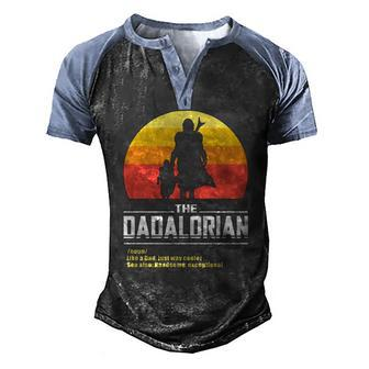 The Dadalorian Fathers Day Meme Essential Men's Henley Raglan T-Shirt | Mazezy