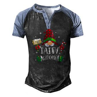 The Daddy Gnome Matching Family Christmas Pajama Outfit 2021 Ver2 Men's Henley Raglan T-Shirt | Mazezy