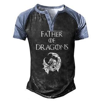 Father Of Dragons Classic Men's Henley Raglan T-Shirt | Mazezy