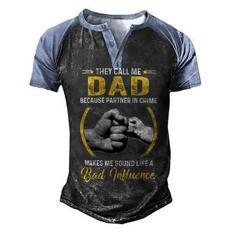 Father Grandpa Dad For Men Funny Fathers Day They Call Me Dad 4 Family Dad Men's Henley Shirt Raglan Sleeve 3D Print T-shirt - Monsterry AU