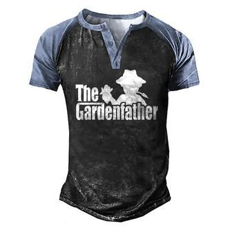 The Gardenfather Gardening Fathers Day Men's Henley Raglan T-Shirt | Mazezy