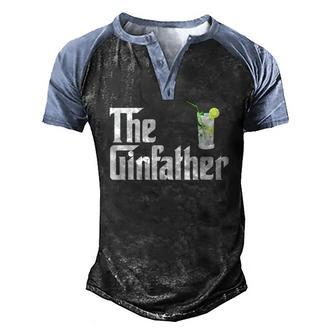 The Gin Father Gin And Tonic Classic Men's Henley Raglan T-Shirt | Mazezy