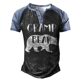 Gramp Grandpa Gift Gramp Bear Men's Henley Shirt Raglan Sleeve 3D Print T-shirt - Seseable