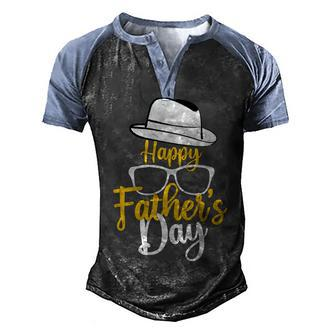 Happy Fathers Day 2022 Men's Henley Shirt Raglan Sleeve 3D Print T-shirt - Monsterry DE