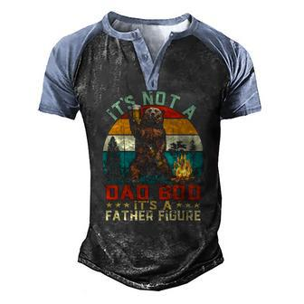 Its Not A Dad Bod Its A Father Figure Bear Vintage Men's Henley Raglan T-Shirt | Mazezy