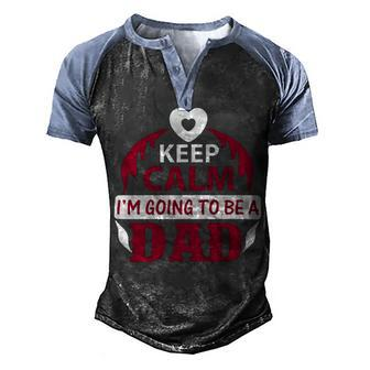 Keep Clam Papa T-Shirt Fathers Day Gift Men's Henley Shirt Raglan Sleeve 3D Print T-shirt - Monsterry CA