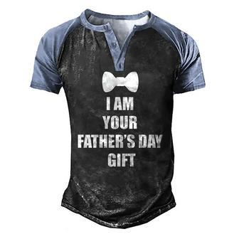 Kids I Am Your Fathers Day Men's Henley Raglan T-Shirt | Mazezy
