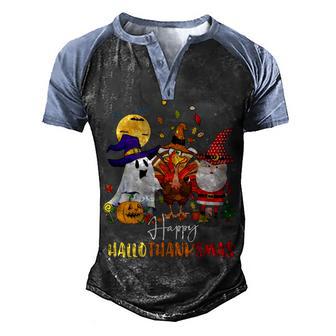 Lover Halloween Merry Christmas Happy 14 Shirt Men's Henley Shirt Raglan Sleeve 3D Print T-shirt | Favorety AU