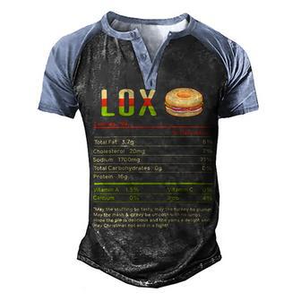 Lox Nutrition Facts Funny Christmas 12 Shirt Men's Henley Shirt Raglan Sleeve 3D Print T-shirt | Favorety AU