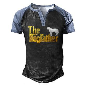 Mastiff Mastiff The Dogfather Men's Henley Raglan T-Shirt | Mazezy
