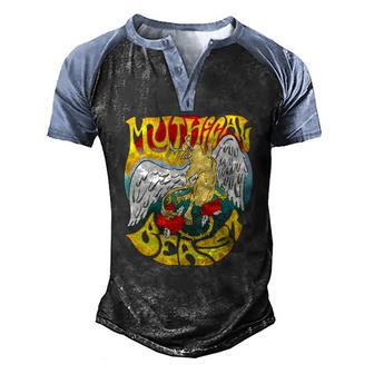 Mythical Beast Classic Rock Lover Men's Henley Raglan T-Shirt | Mazezy