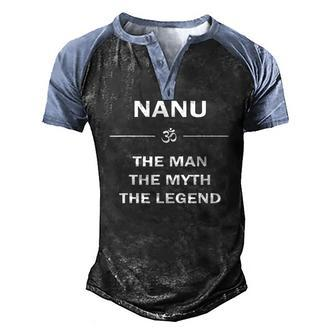 Nanu Grandfather For Fathers Day Men's Henley Raglan T-Shirt | Mazezy