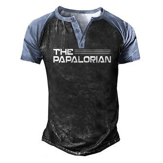 The Papalorian Fathers Day Costume Men's Henley Raglan T-Shirt | Mazezy