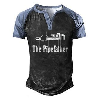 The Pipefather Plumber Plumbing Men's Henley Raglan T-Shirt | Mazezy