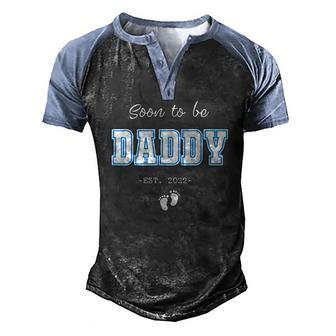 Soon To Be Daddy 2022 Father S For Men New Dad Men's Henley Raglan T-Shirt | Mazezy