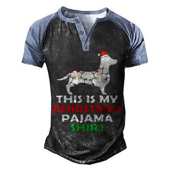 This Is My Christmas Pajama 875 Shirt Men's Henley Shirt Raglan Sleeve 3D Print T-shirt | Favorety AU