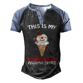 This Is My Christmas Pajama 879 Shirt Men's Henley Shirt Raglan Sleeve 3D Print T-shirt | Favorety DE