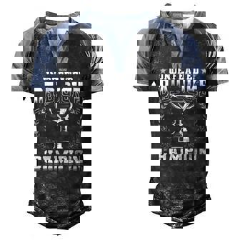 Undefeated Dad Joke Champion Fathers Day Dad Jokes Men's Henley Raglan T-Shirt | Mazezy