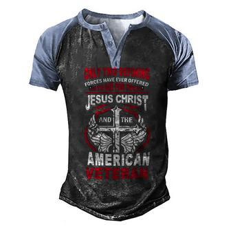Veteran Veterans Day Amazing Patriotic Veteran Design 254 Navy Soldier Army Military Men's Henley Shirt Raglan Sleeve 3D Print T-shirt - Monsterry
