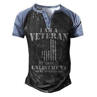 Veteran Veterans Day Us Army Veteran Oath 731 Navy Soldier Army Military Men's Henley Shirt Raglan Sleeve 3D Print T-shirt - Monsterry