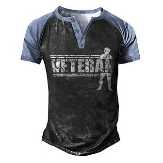 Veteran Veterans Day Veterans 74 Navy Soldier Army Military Men's Henley Shirt Raglan Sleeve 3D Print T-shirt - Monsterry DE