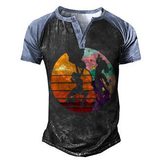 Vintage Retro Rock Climber 179 Shirt Men's Henley Shirt Raglan Sleeve 3D Print T-shirt | Favorety DE