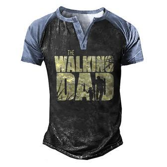 The Walking Dad Essential Men's Henley Raglan T-Shirt | Mazezy