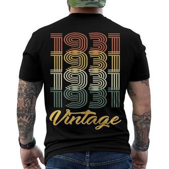 1931 Birthday Vintage V2 Men's Crewneck Short Sleeve Back Print T-shirt - Seseable