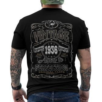 1936 Birthday Vintage 1936 Aged To Perfection Men's T-Shirt Back Print - Seseable