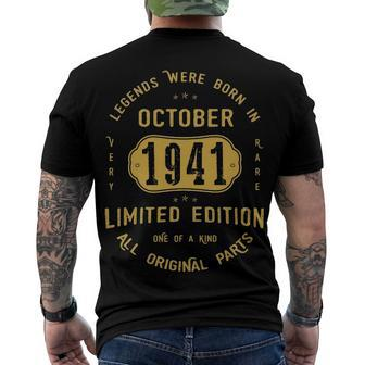 1941 October Birthday 1941 October Limited Edition Men's T-Shirt Back Print - Seseable