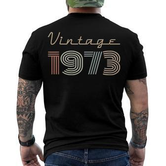1973 Birthday Vintage 1973 Men's T-Shirt Back Print - Seseable