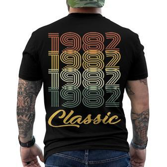 1982 Classic Birthday Men's Crewneck Short Sleeve Back Print T-shirt - Seseable