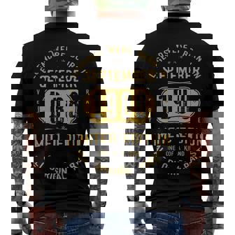 1988 September Birthday 1988 September Limited Edition Men's T-Shirt Back Print | Seseable CA