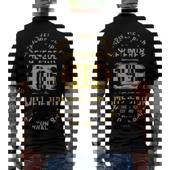 1996 September Birthday 1996 September Limited Edition Men's T-Shirt Back Print | Seseable CA