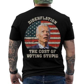 4Th Of July Bidenflation The Cost Of Voting Stupid Biden Men's T-shirt Back Print - Seseable