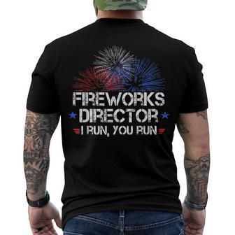 4Th Of July Fireworks Director I Run You Run Men's T-shirt Back Print - Seseable