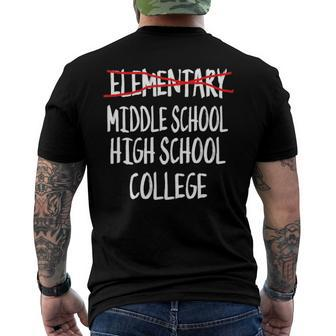 5Th Grade Graduationart- Elementary Graduation Men's Back Print T-shirt | Mazezy