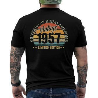 65 Years Old Vintage 1957 Limited Edition 65Th Birthday Men's Back Print T-shirt | Mazezy