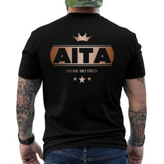 Aita Like Dad Only Cooler Tee- For A Basque Father Men's Back Print T-shirt | Mazezy