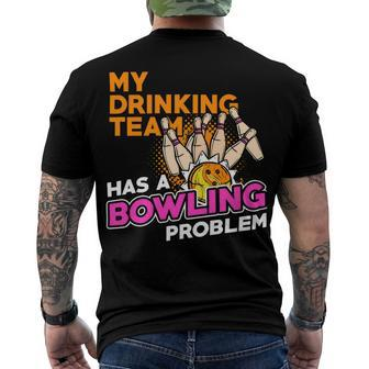 Alcohol 611 Bowler Bowling Bowler Men's T-shirt Back Print - Seseable
