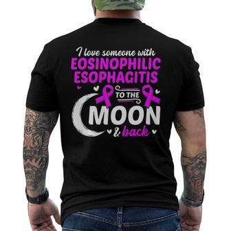 Allergic Oesophagitis Eosinophilic Esophagitis Awareness Men's Back Print T-shirt | Mazezy